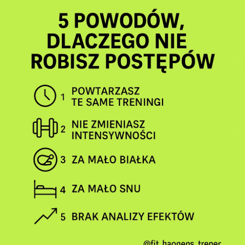 Dlaczego nie robisz postępów mimo to, że trenujesz